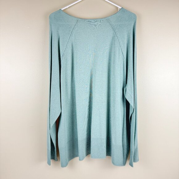 NWT J.Jill Silk & Cotton V-Neck Tunic Sweater • 2X - Picture 2 of 9